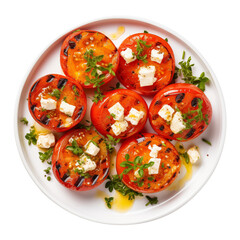 Grilled Tomatoes isolated on transparent background Remove png, Clipping Path
