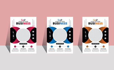 

Corporate business, digital marketing flyer design, modern layou poster flyer in A4 template