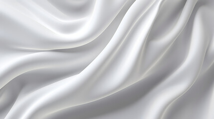 Naklejka premium Shiny plain white cloth 3D