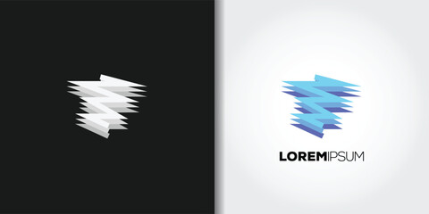 Obraz premium zigzag logo