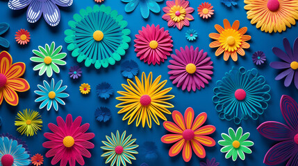 Fototapeta na wymiar seamless floral pattern HD 8K wallpaper Stock Photographic Image 