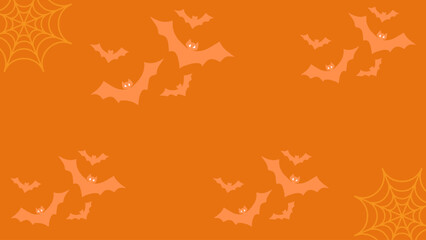 Halloween party HD background. Halloween Elements on Orange Background