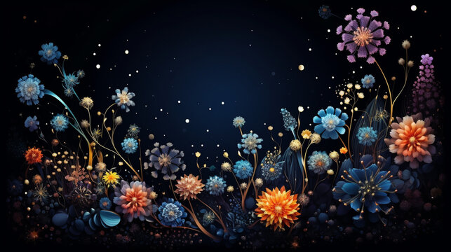 abstract floral background HD 8K wallpaper Stock Photographic Image 