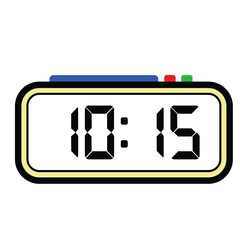 Digital Clock Time at 10:15, Time Illustration 24 Hours Format