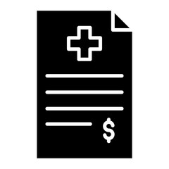 Obraz premium Medical Bill Icon