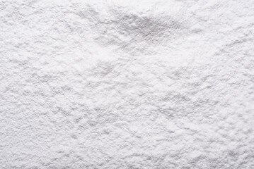 White cassava powder background is an ingredient for food, bakery and dessert.
