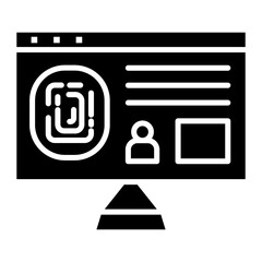 Fingerprint Database Icon