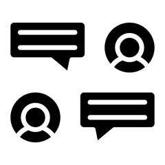 Person Chatting Icon