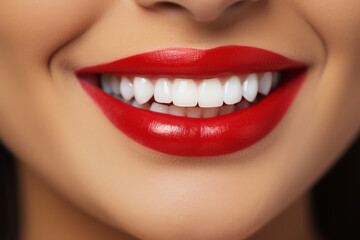 Obraz premium Sonrisa perfecta de mujer joven.