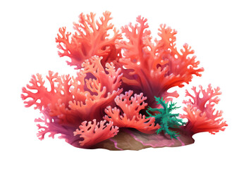 Coral marino de colores.