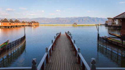 Fototapeta premium On the waters of Inle lake