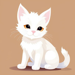 Cute Cat, Adorable Baby Animal kitten, pet friend cute animal illustrations,