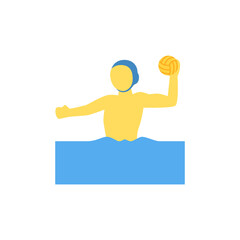 Man Playing Water Polo
