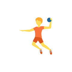 Fototapeta na wymiar Person Playing Handball 