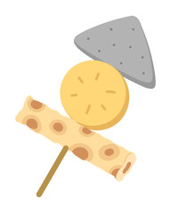 串おでんのシンプルなイラスト2