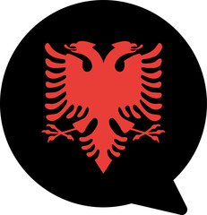 Albania flag On Chat icon
