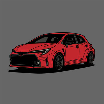 Cartoon car vector illustration for conceptual design. Good for poster, sticker, t shirt print, banner.
Separated layers, easy to edit in your vector supported software.