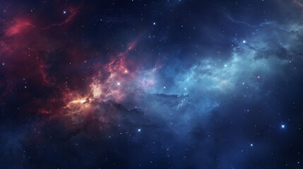 Nebula and stars in deep space Generated by ai