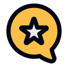 Store reviews line icon