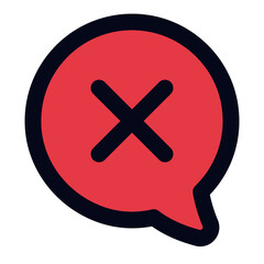 Obraz premium Delete email line icon