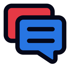 Conversation line icon