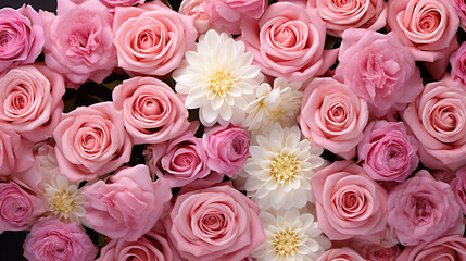 bouquet of roses HD 8K wallpaper Stock Photographic Image 