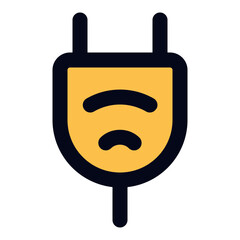 Plug Electrical line icon
