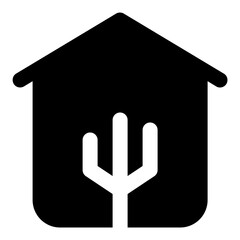 Smart home hub line icon