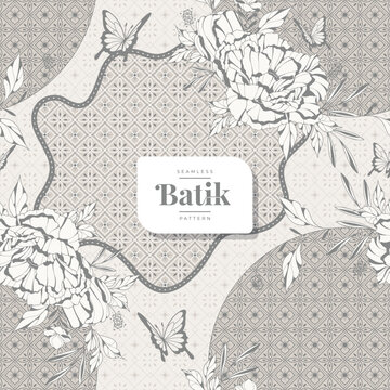 batik floral seamless pattern 24