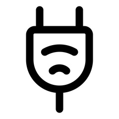 Plug Electrical line icon