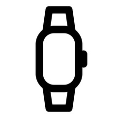 Fitness tracker line icon