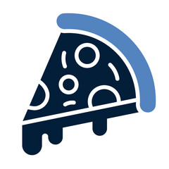 Pizza slice line icon