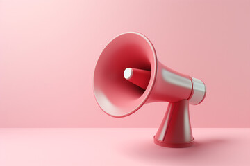 Photo minimal megaphone announcement