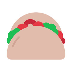 Tacos line icon