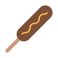 Corn dog line icon