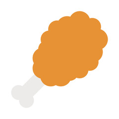 Fried chicken line icon