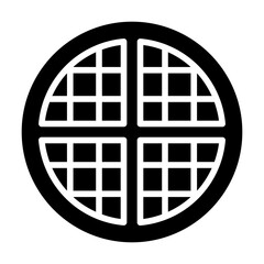 Waffle line icon