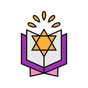 Religious Colored Outline Style in Design Icon