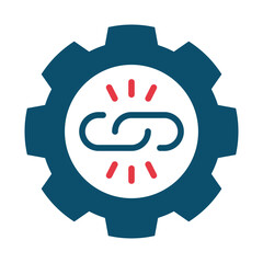Link building line icon