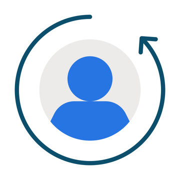Retargeting line icon