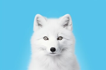 Obraz premium Portrait Of White Arctic Fox