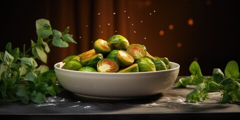 Roasted Brussels Sprouts As Thanksgiving Side Dish