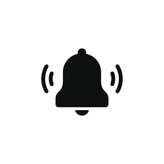 Ringing bell icon isolated on white background