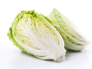 Napa cabbage isolated on white background