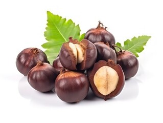 Water chestnut isolated on white background