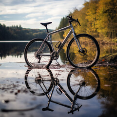 bicycle on the river
