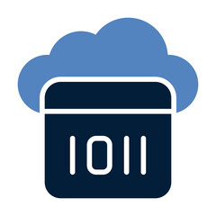 Cloud computing line icon
