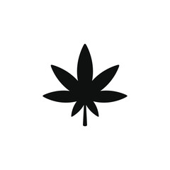 Cannabis icon isolated on white background