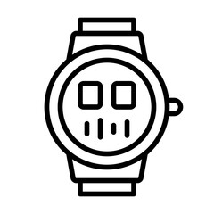 Wearable technology line icon