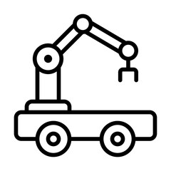 Autonomous systems line icon